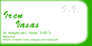 iren vasas business card